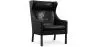 Armchair with Footrest - Upholstered in Leather - Micah image 7