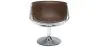 Lounge Chair - Design Chair - Leatherette and Metal - Cognac image 7