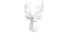 Wall Decoration - White Deer Head - Uka image 7