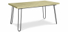 Buy 150x90 Dining table - Hairpin legs - Wood and metal Natural wood 59465 - in the EU
