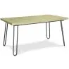 Buy Rectangular Dining Table - Industrial Style - Wood and Metal - 150cm - Hairpin Natural wood 59465