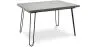 Rectangular Dining Table - Industrial Style - Wood and Metal - 120cm - Hairpin image 9