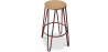 Buy Round Stool - Industrial Design - Wood & Metal - 74cm - Hairpin Bronze 59487 - prices