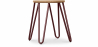 Buy Round Bar Stool - Industrial Design - Wood & Steel - 44cm - Hairpin Bronze 59488 with a guarantee