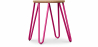 Buy Hairpin Stool - 44cm - Light wood and metal Fuchsia 59488 at Privatefloor