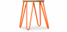 Buy Hairpin Stool - 44cm - Light wood and metal Orange 59488 Home delivery