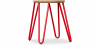 Buy Round Bar Stool - Industrial Design - Wood & Steel - 44cm - Hairpin Red 59488 Home delivery