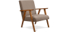 Buy Odi upholstered Scandinavian style armchair - Fabric Taupe 59592 - in the EU