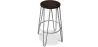 Round Stool - Industrial Design - Wood & Metal - 66cm - Hairpin image 9