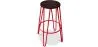 Round Stool - Industrial Design - Wood & Metal - 66cm - Hairpin image 9