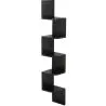 Buy Wall Shelf Scandinavian Style with 5 Wooden Shelves – Isab Black 59642