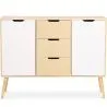 Buy Wooden Sideboard - Scandinavian Design - 3 drawers - Roger Natural wood 59652