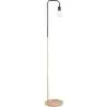 Buy Carlo floor lamp - Metal and marble Gold 59578