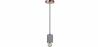 Buy Felippo hanging lamp - Metal and concrete Chrome Pink Gold 59582 at Privatefloor