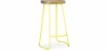 Buy Industrial Bar Stool 76 cm Adriel - Light wood and metal Yellow 59571 at Privatefloor