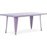 Buy Rectangular Children's Table - Industrial Design - 120cm - Stylix Purple 59686
