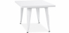 Buy Square Children's Table - Industrial - Metal - 60cm - Stylix White 59685 - prices
