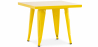 Buy Square Children's Table - Industrial - Metal - 60cm - Stylix Yellow 59685 - in the EU