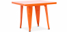 Buy Square Children's Table - Industrial - Metal - 60cm - Stylix Orange 59685 with a guarantee