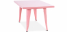 Buy Square Children's Table - Industrial - Metal - 60cm - Stylix Pink 59685 Home delivery