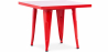 Buy Square Children's Table - Industrial - Metal - 60cm - Stylix Red 59685 in the Europe