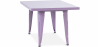 Buy Square Children's Table - Industrial - Metal - 60cm - Stylix Purple 59685 - prices