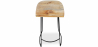 Buy Industrial Design Stool - Wood and Metal - 76 cm - Yaina Light brown 59798 - in the EU