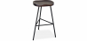 Buy Bar Stool - Industrial Design - Wood & Metal - 73 cm - Kangee Black 59575 - in the EU