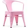 Buy Style Tolix Kid Chair with armrest - Metal Pink 59684