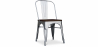 Buy Stylix Square Chair - Metal and Dark Wood Steel 59709 - prices