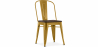 Buy Stylix Square Chair - Metal and Dark Wood Gold 59709 - in the EU