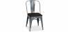 Buy Stylix Square Chair - Metal and Dark Wood Industriel 59709 at Privatefloor