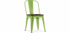 Buy Stylix Square Chair - Metal and Dark Wood Light green 59709 home delivery