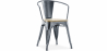 Buy Stylix Chair with Armrest - Metal and Light Wood Industriel 59711 - prices