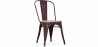 Buy Stylix Chair - Metal and Light Wood  Bronze 59707 at Privatefloor