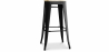 Buy Stylix stool  - Metal and Light Wood - 76cm  Black 59704 - prices