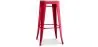 Industrial Design Bar Stool - Steel & Wood - 76cm - Stylix image 9