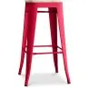 Buy Stylix stool - Metal and Light Wood - 76cm  Red 59704
