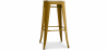 Buy Stylix stool  - Metal and Light Wood - 76cm  Gold 59704 - prices