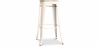 Buy Stylix stool  - Metal and Light Wood - 76cm  Cream 59704 in the Europe