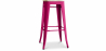 Buy Stylix stool  - Metal and Light Wood - 76cm  Fuchsia 59704 home delivery