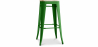 Buy Stylix stool  - Metal and Light Wood - 76cm  Green 59704 - in the EU