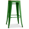 Buy Stylix stool - Metal and Light Wood - 76cm  Green 59704