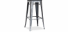Buy Stylix stool - 76cm - Metal and dark wood Industriel 59697 - prices