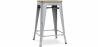 Buy Industrial Design Bar Stool - Wood & Steel - 61cm - Stylix Light grey 59696 at Privatefloor