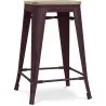 Buy Stylix stool - 61cm - Metal and Light Wood Bronze 59696