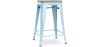 Buy Industrial Design Bar Stool - Wood & Steel - 61cm - Stylix Light blue 59696 with a guarantee