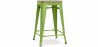Buy Industrial Design Bar Stool - Wood & Steel - 61cm - Stylix Light green 59696 - prices
