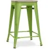Buy Stylix stool - 61cm - Metal and Light Wood Light green 59696