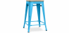 Buy Industrial Design Bar Stool - Wood & Steel - 61cm - Stylix Turquoise 59696 at Privatefloor